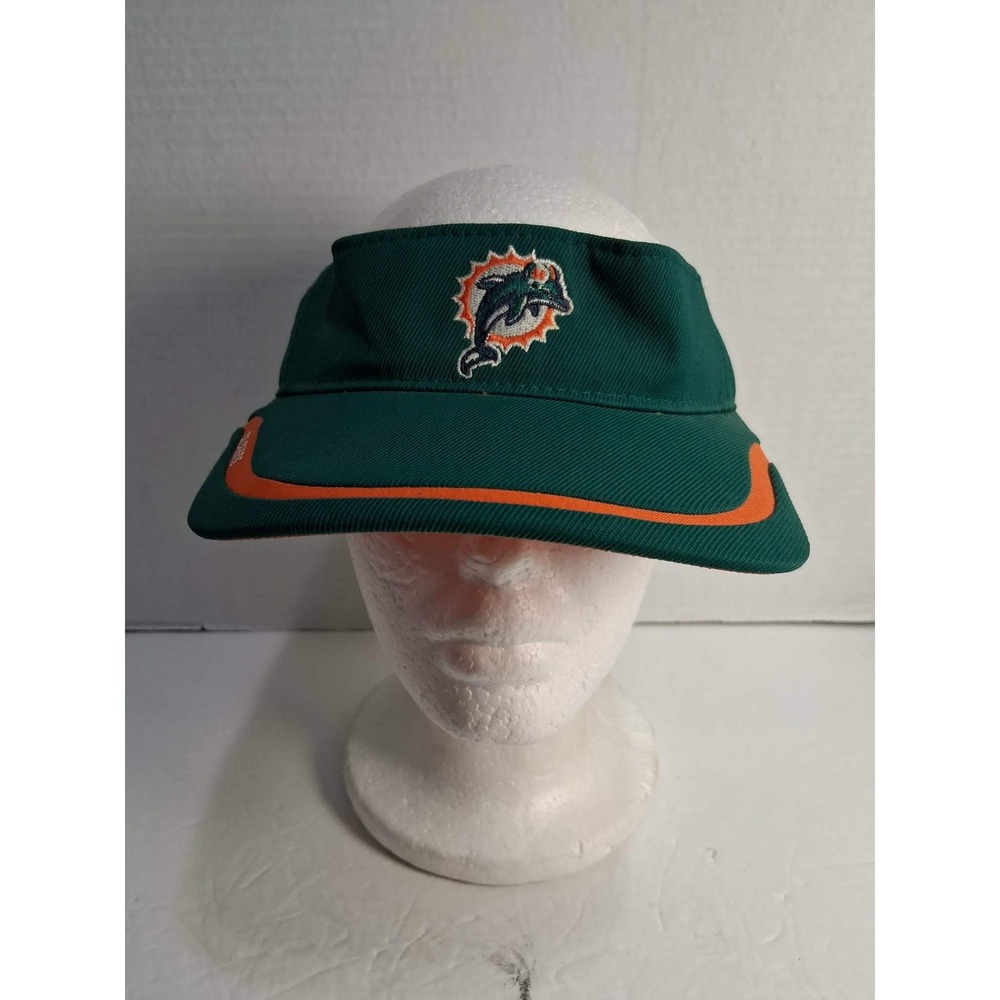 Reebok Miami Dolphins NFL Onfield Visor Green Orange‎ NFL Logo Adjustable